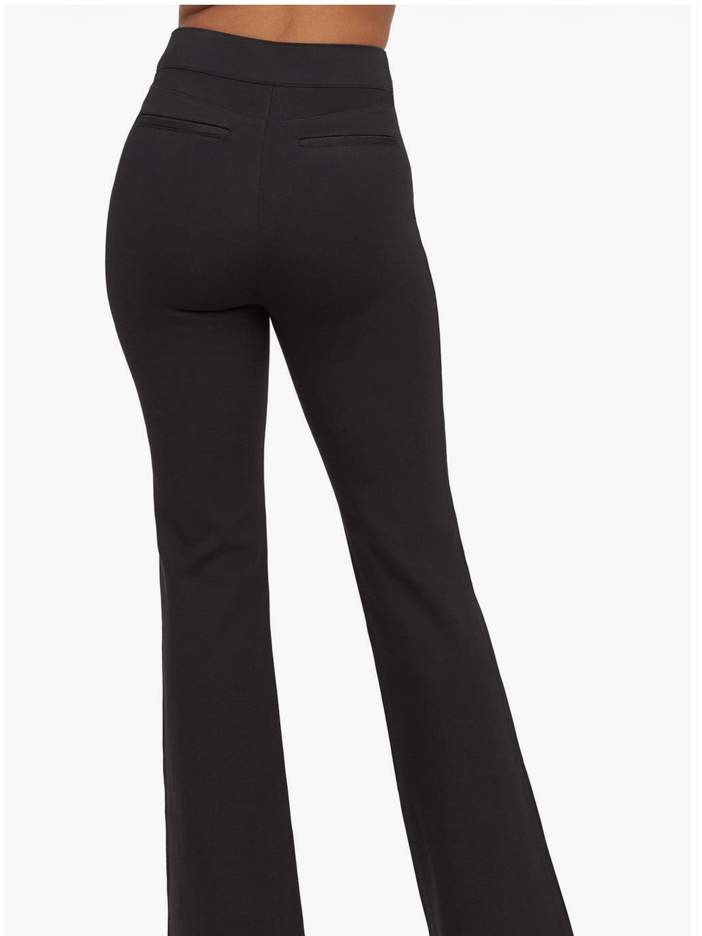 SPANX Black High-Waist Boot-Cut Pants